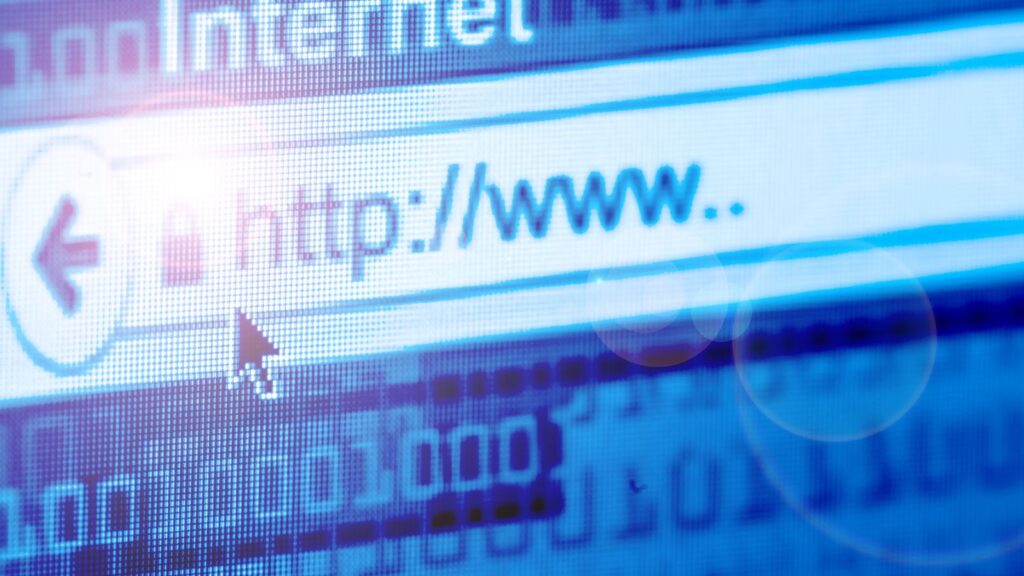 Kłódka w pasku adresu przeglądarki internetowej.